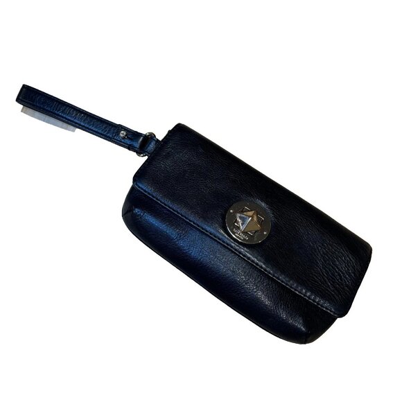 kate spade Handbags - Kate Spade Clutch Purse Black Leather Good Condition Wrist Strap